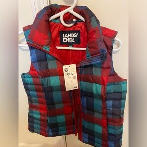 Lands’ End Puffer Vest XSP (NWT)
